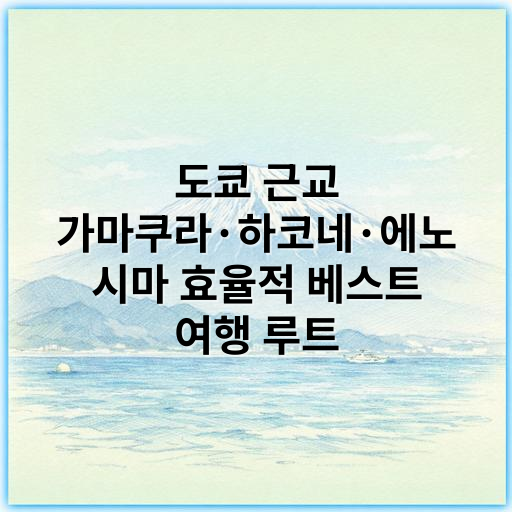 도쿄 근교 가마쿠라·하코네·에노시마 효율적 베스트 여행 루트 - 도쿄 근교 가마쿠라 하코네 에노시마 베스트 루트에서 가장 중요한 핵심 키워드는
**"도쿄 근교 당일치기 여행 코스"**입니다.