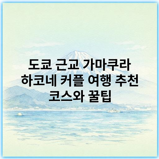 도쿄 근교 가마쿠라 하코네 커플 여행 추천 코스와 꿀팁 - 가마쿠라 하코네 커플 여행에서 가장 중요한 핵심 키워드는
**"로맨틱 자연 힐링"**
입니다.