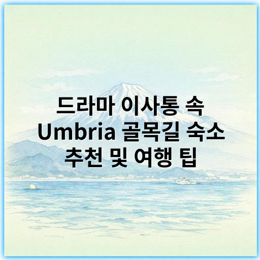 드라마 이사통 속 Umbria 골목길 숙소 추천 및 여행 팁 - 이사통 Umbria 골목길 숙소에서 가장 중요한 핵심 키워드는
"이사통 Umbria 골목길 숙소"입니다.