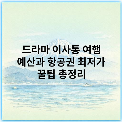 드라마 이사통 여행 예산과 항공권 최저가 꿀팁 총정리 - 드라마 이사통 여행 예산 + 항공권 관련 핵심 키워드:
**“최적 여행 예산 관리”**
