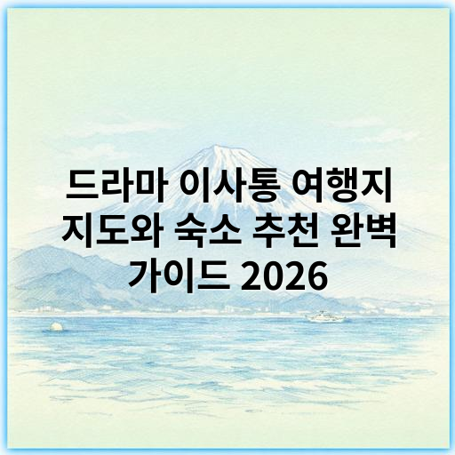 드라마 이사통 여행지 지도와 숙소 추천 완벽 가이드 2026 - [핵심 키워드] 이사통 드라마 촬영지 숙소