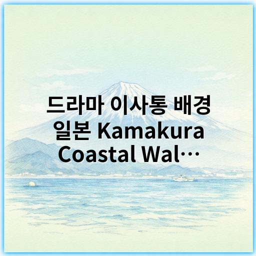 드라마 이사통 배경 일본 Kamakura Coastal Walk 숙소 추천! - 가마쿠라 해안 산책 (Kamakura coastal walk)