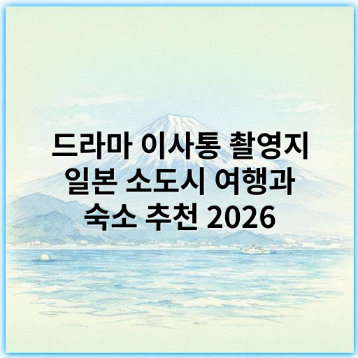 드라마 이사통 촬영지 일본 소도시 여행과 숙소 추천 2026 - 핵심 키워드: 일본 소도시 숙소