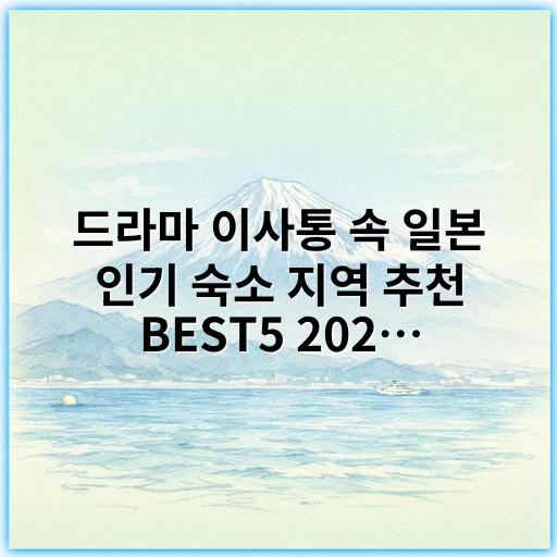 드라마 이사통 속 일본 인기 숙소 지역 추천 BEST5 2026년 최신 트렌드 - 이사통 일본 인기 숙소 지역에서 가장 중요한 핵심 키워드는
**"도쿄 중심가 숙소"**입니다.