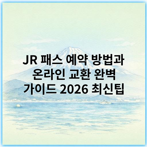 JR 패스 예약 방법과 온라인 교환 완벽 가이드 2026 최신팁 - JR 패스 예약 방법 온라인 교환에서 가장 중요한 핵심 키워드는
"JR 패스 온라인 교환 절차"입니다.